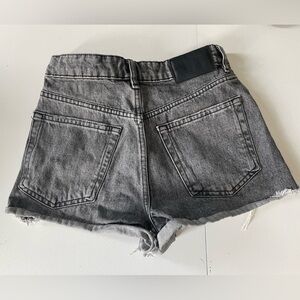 Zara The High Waist Short Black Denim Size 2